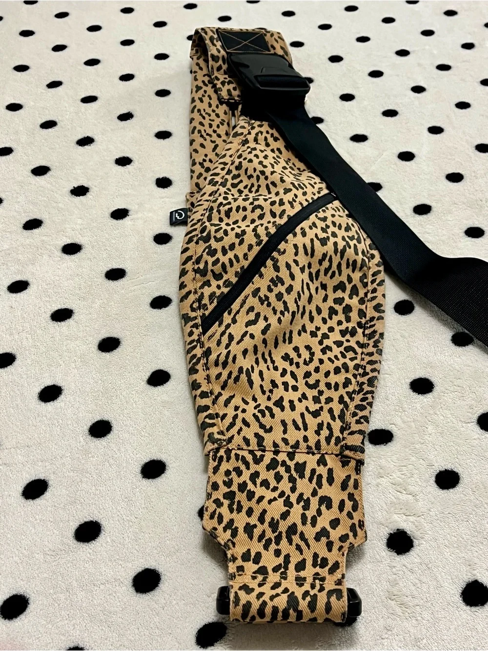 GOOSEKET Toddler Sling Hip Carrier - Brown Leopard Print